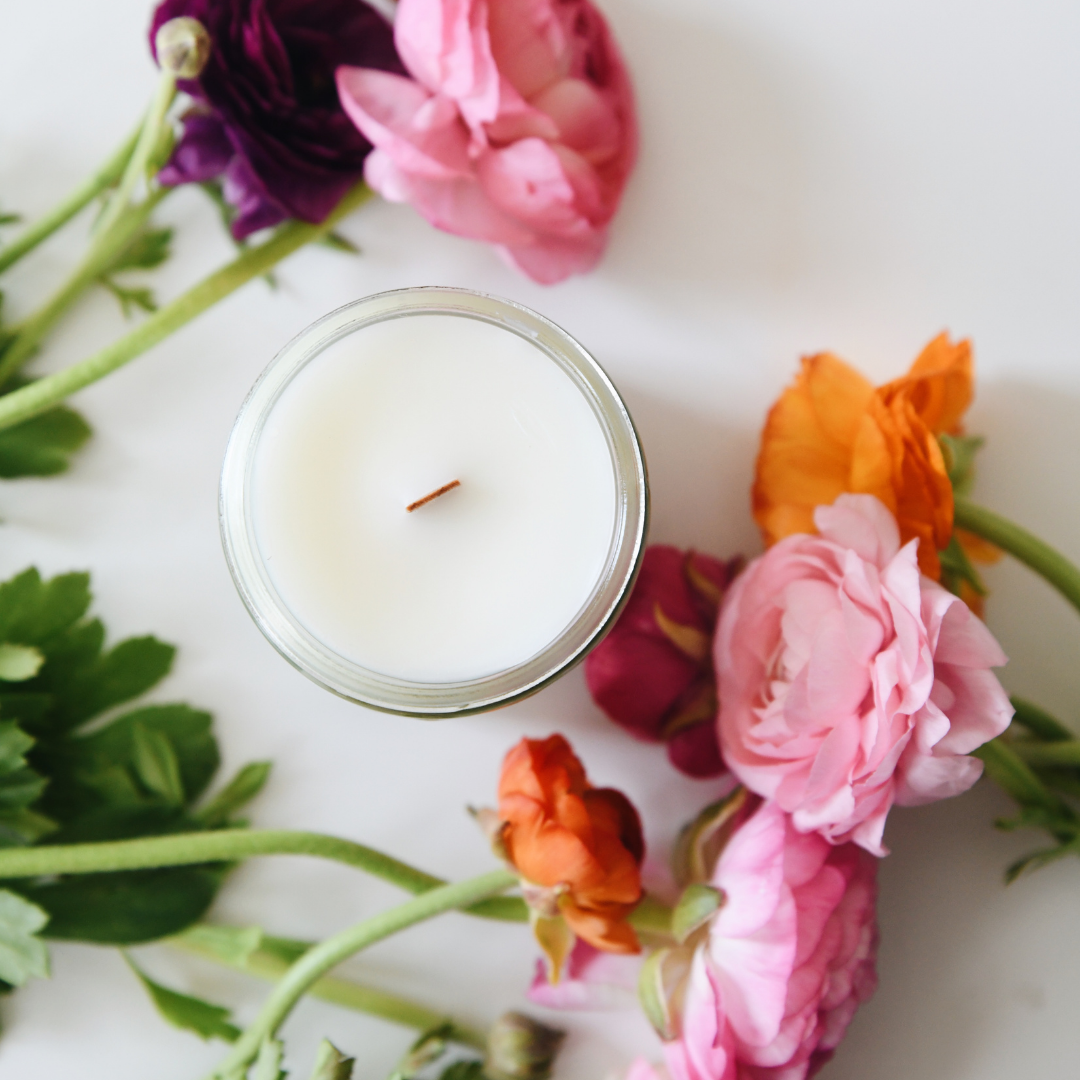 Fresh Lemon & Lilac Wooden Wick Candle | Non-Toxic