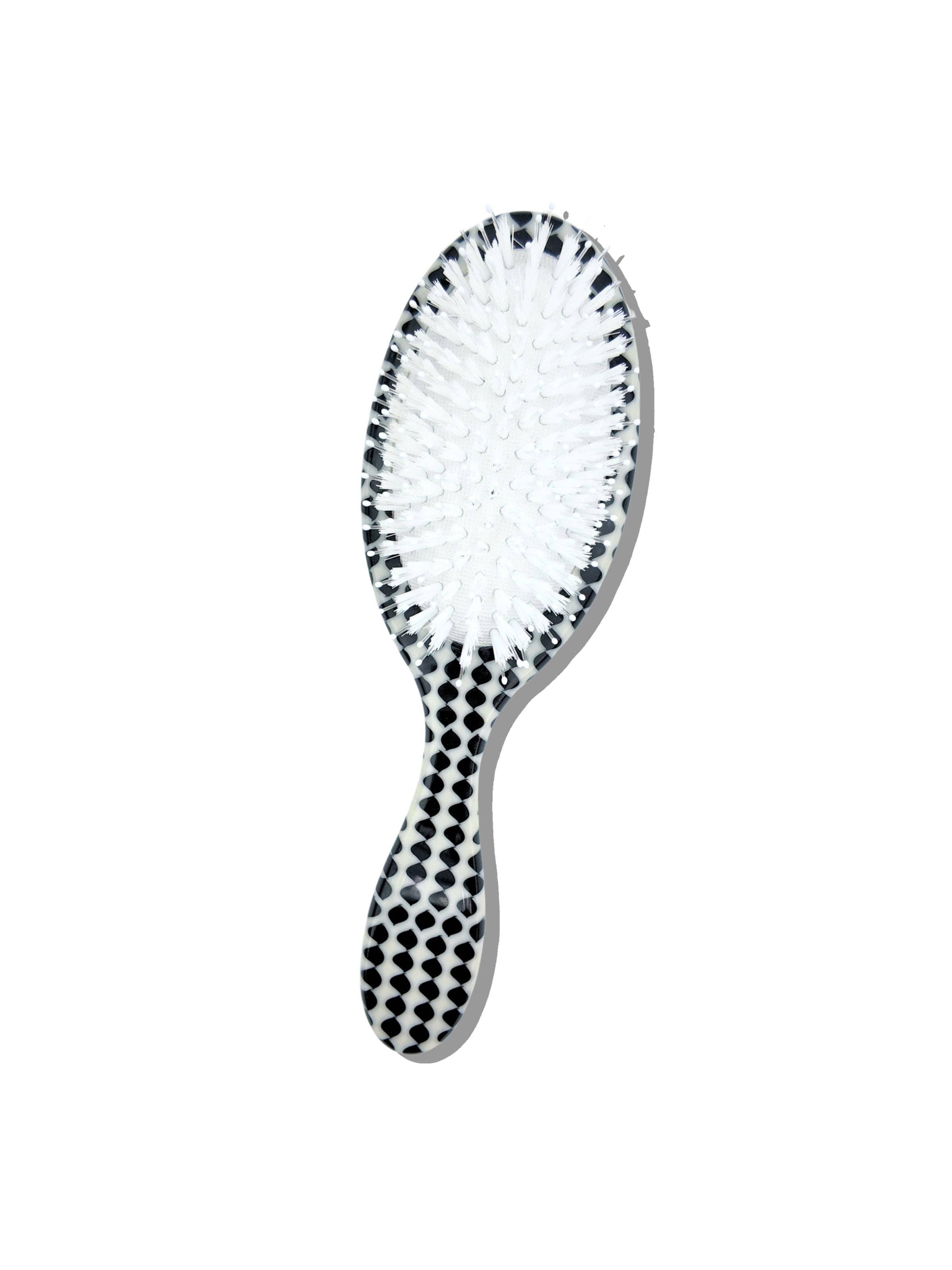 Hand-painted Polka Dot Heart Amazing Hair Day Brush | Eco-Friendly