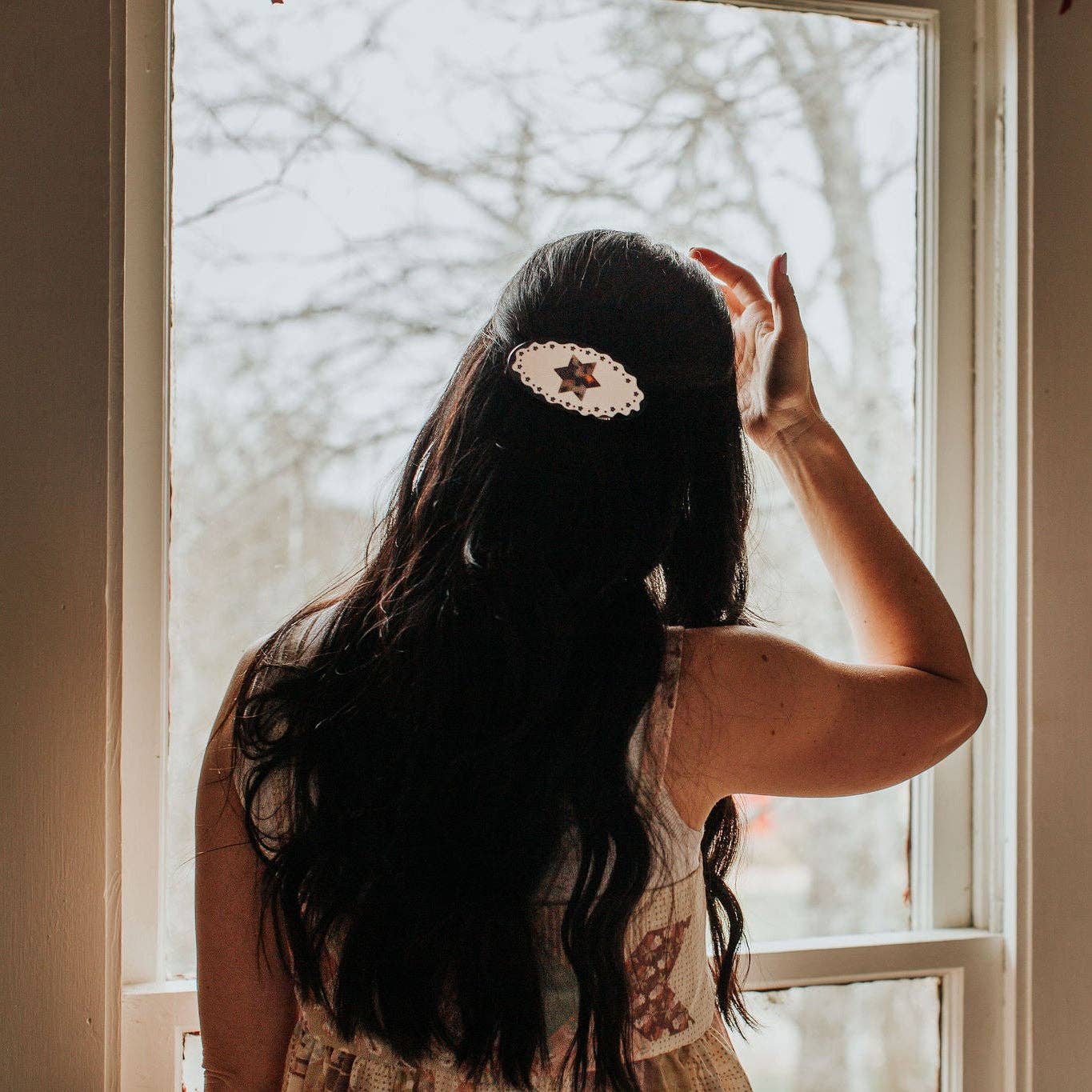 Tortoise Star Ponytail Barrette