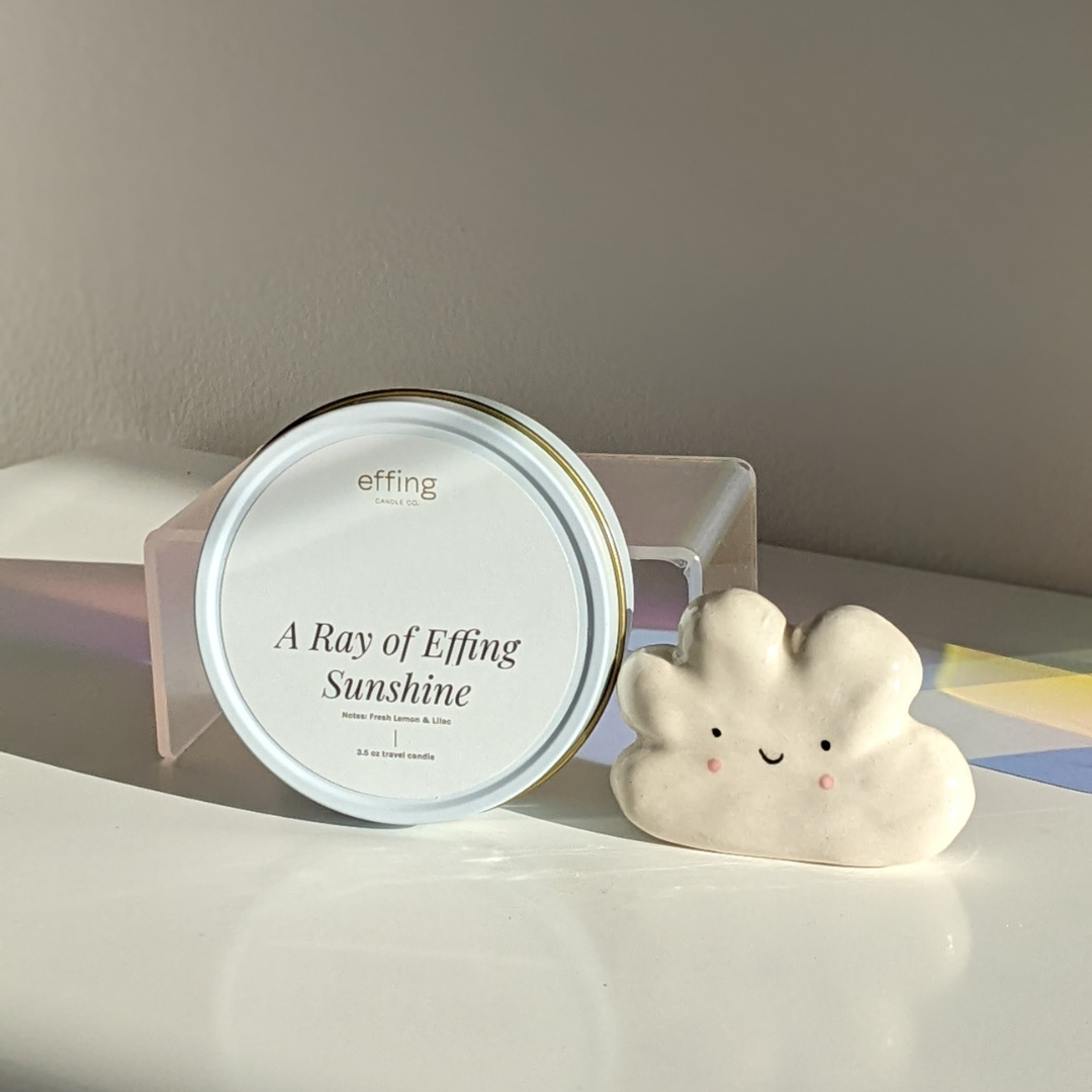 Fresh Lemon & Lilac Wooden Wick Spring Travel Candle