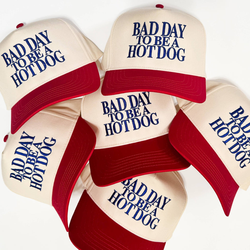 Bad Day to Be a Hot Dog Vintage Trucker Hat *OG DESIGNER*