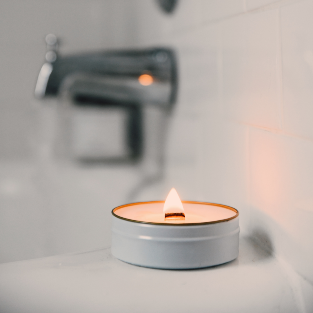 White Tea, Bergamot & Fresh Sage Spa Scent Zen Travel Candle
