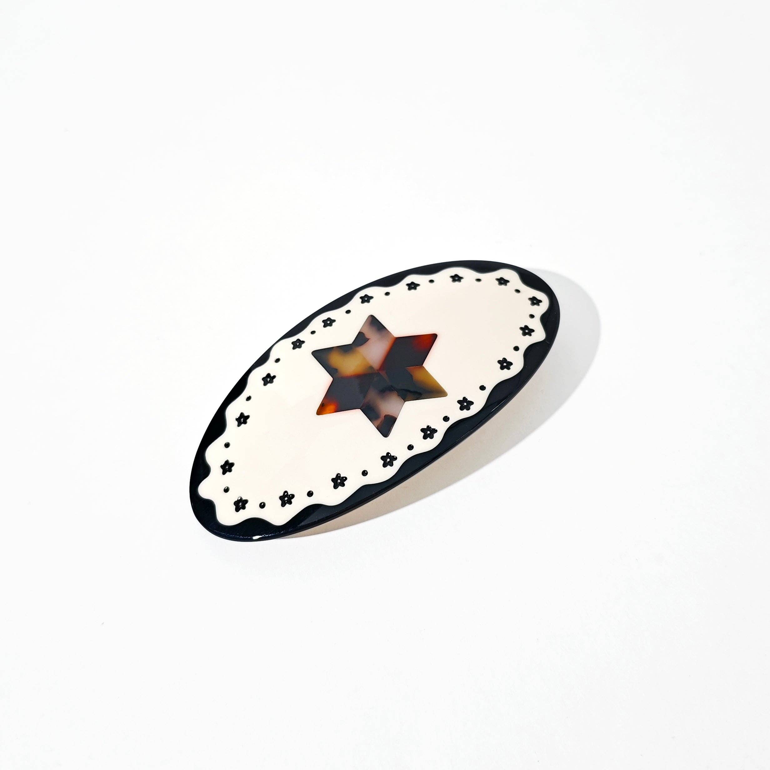 Tortoise Star Ponytail Barrette