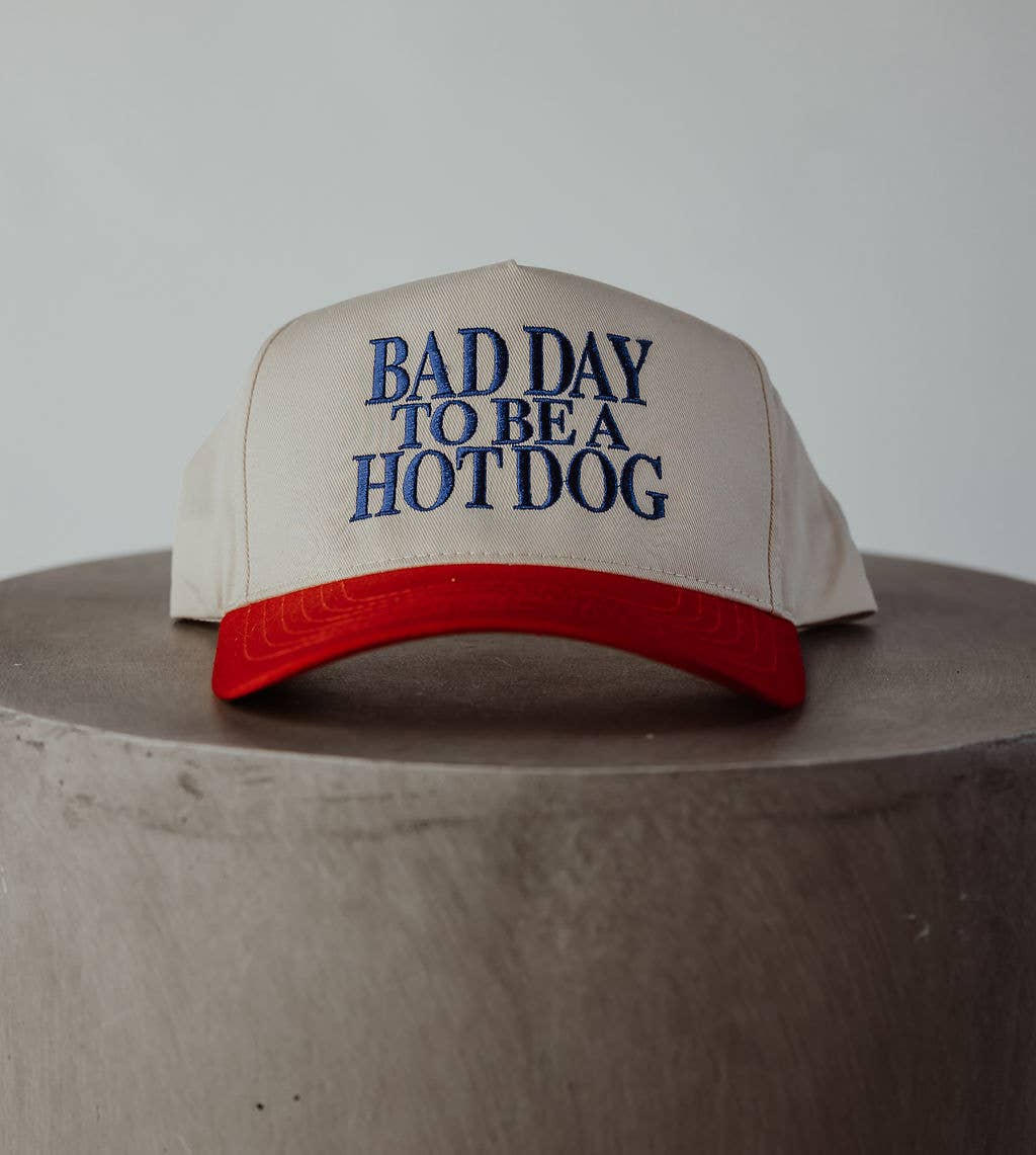 Bad Day to Be a Hot Dog Vintage Trucker Hat *OG DESIGNER*