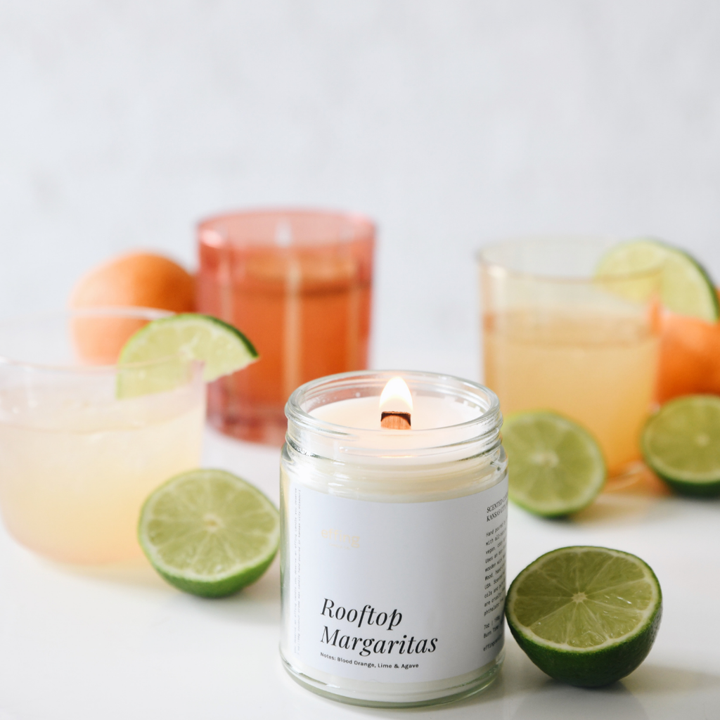 Blood Orange, Lime & Agave Wooden Wick Spring Candle