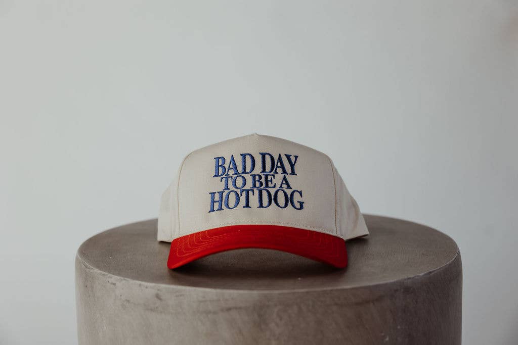 Bad Day to Be a Hot Dog Vintage Trucker Hat *OG DESIGNER*