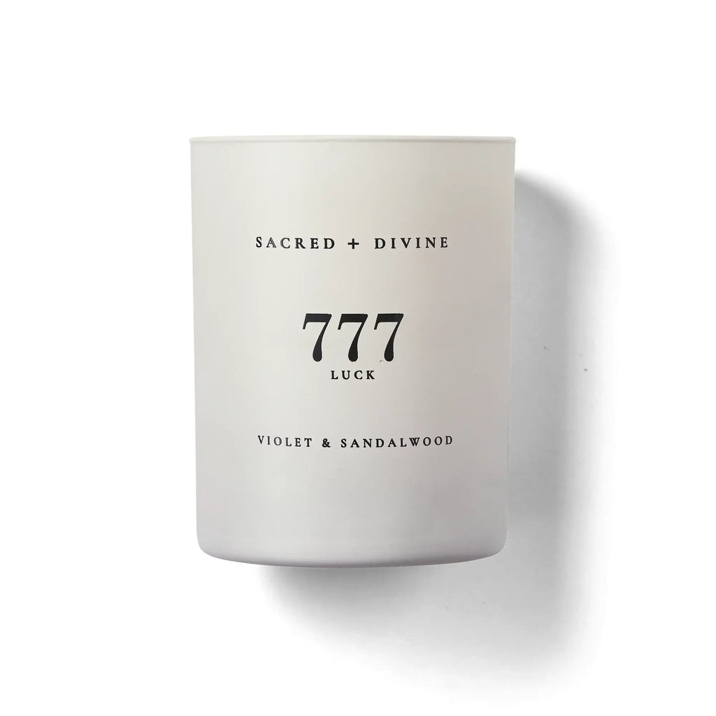 777 Candle / Luck / Violet Sandalwood